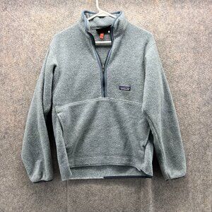 Patagonia Synchilla Jacket Mens Small Gray Pullover Outdoor Marsupail Fleece